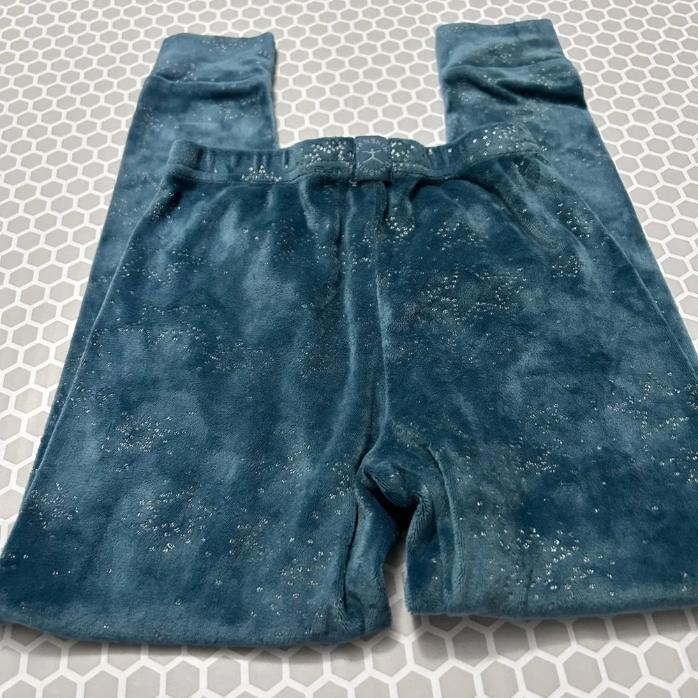 Danskin Girls Blue with Silver Stars 2 Piece Set  Size 6